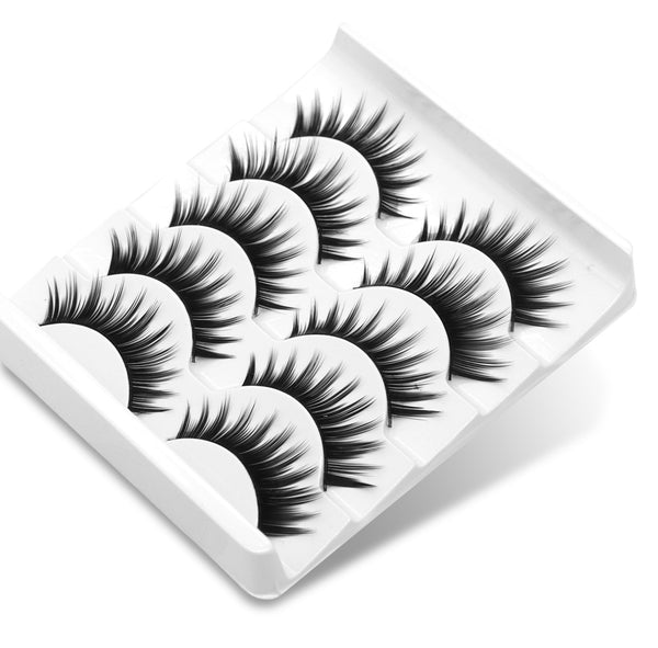 GCat Eye Lashes Faux Mink Eyelashes Winged End Eye Elongated Eyelashes  Soft Natural long Full Strip Lashes