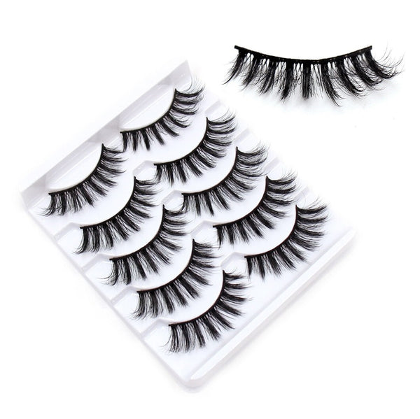 Eyelashes 5/10/16 Pairs 3D Faux Mink Lashes Natural False Eyelashes Reusable Dramatic Volume Lashes Makeup Eyelash Extension