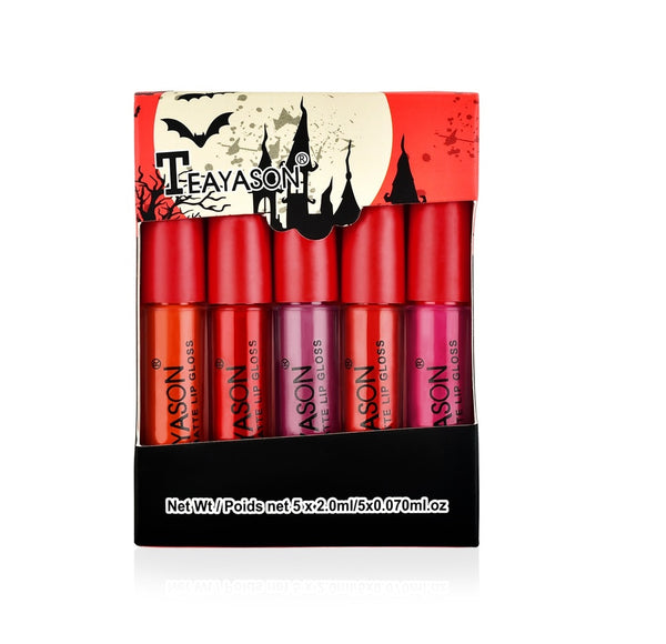 Vibrant waterproof lipsticks in a range of colors, ensuring smudge-proof and water-resistant application.