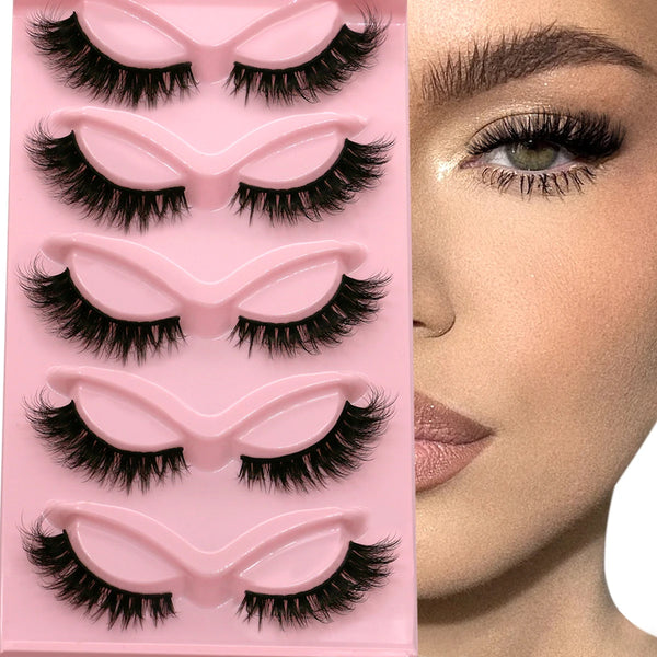 Cat Eye Lashes Faux Mink False Eyelashes Natural long Winged End Eye Elongated Eyelashes Eyelashes Extension