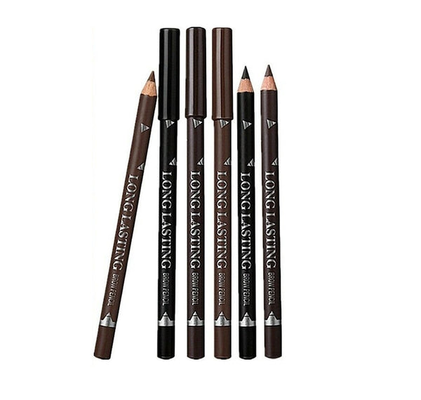 12 Pcs/Set Waterproof Eye Brow Pencil Precise Brow Definer Black Blonde Brown Eyebrow Pen Long Lasting Makeup 3 Colors Cosmetic