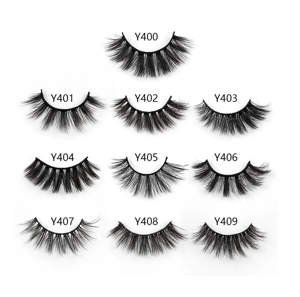 5/10 Pairs 3D Mink Eyelashes Fluffy Dramatic Eyelashes Makeup Wispy Mink Lashes Natural Long False Eyelashes Thick Fake Lashes