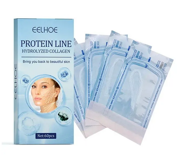 60-Pack Gold Protein Thread Anti-Wrinkle Absorbable Fade Fine Lines Replenish Collagen Facial Filler Anti-Aging