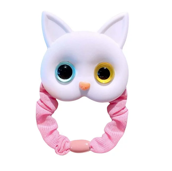 2023 New Women Cute Cat Rubber Bands Elastic Hair Bands Korean Headwear Children For Girls Lovely Hair Accessories Ornaments