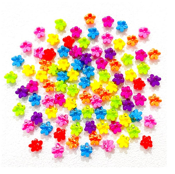 10/20Pcs Girls Cute Cartoons Hair Clips Claw Clip Flower Star Small Hair Claws Children Sweet Hairpins Fashion Hair Accessories