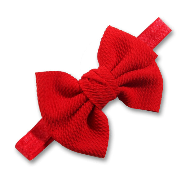 1PC 11cm 4.3'' Fashion Seersucker Waffle Hair Bows With Headbands For Women Girls Kids Headwear Headband Hair Accessories