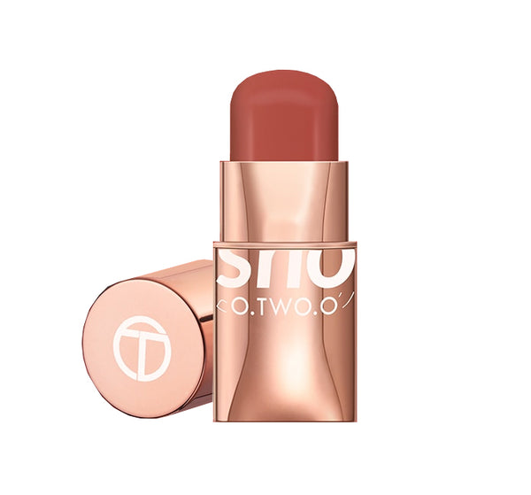 3-in-1 Lipstick Blush Stick: A versatile cosmetic product combining lipstick and blush in one.