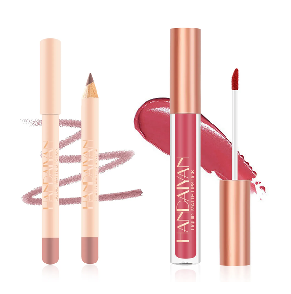 Matte Nude Brown Lipliner Pencil Lipsticks 12 Colors Lip Contour Kit Non-sticky Sexy Velvet Red Lipgloss Makeup Tool