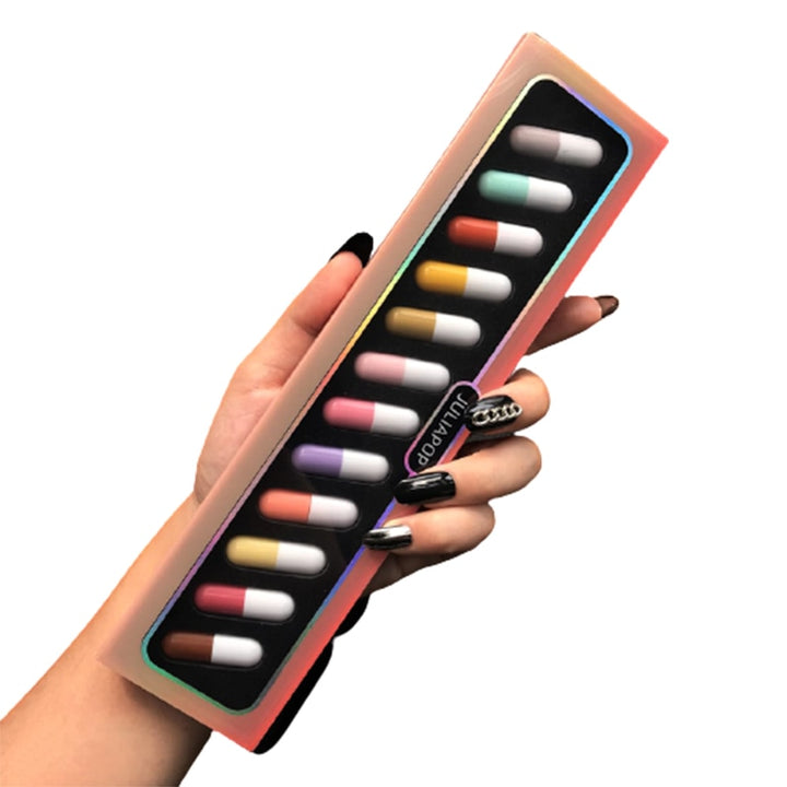 12-colors Mini Capsule Lipstick Set: A compact set of 12 vibrant lipstick shades in a convenient capsule design.