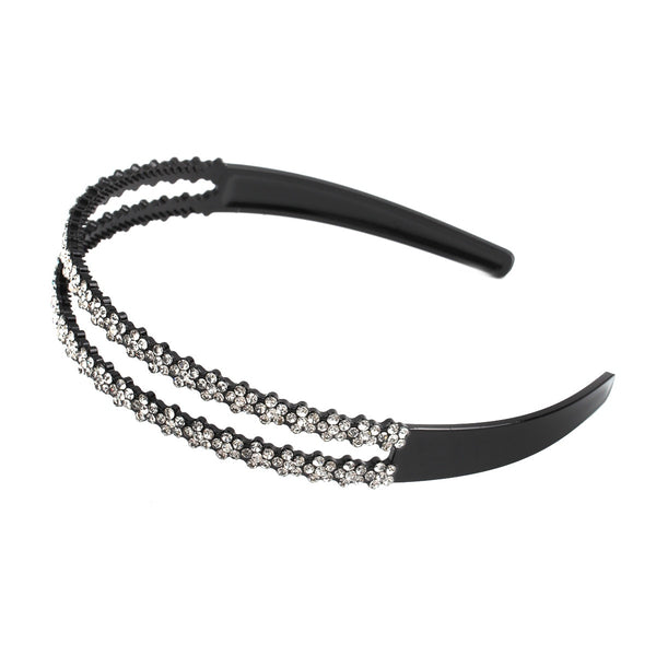 Fashion Pearl Non-Slip Rhinestone Hairbands Elastic Flower Women Hair Hoop Bands Headband Bezel Girls Hair Accessories Headdress